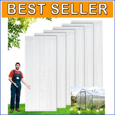 Durable 2' x 6' Polycarbonate Twin-Wall Roofing Panels - 6 Pack for Greenhouses
