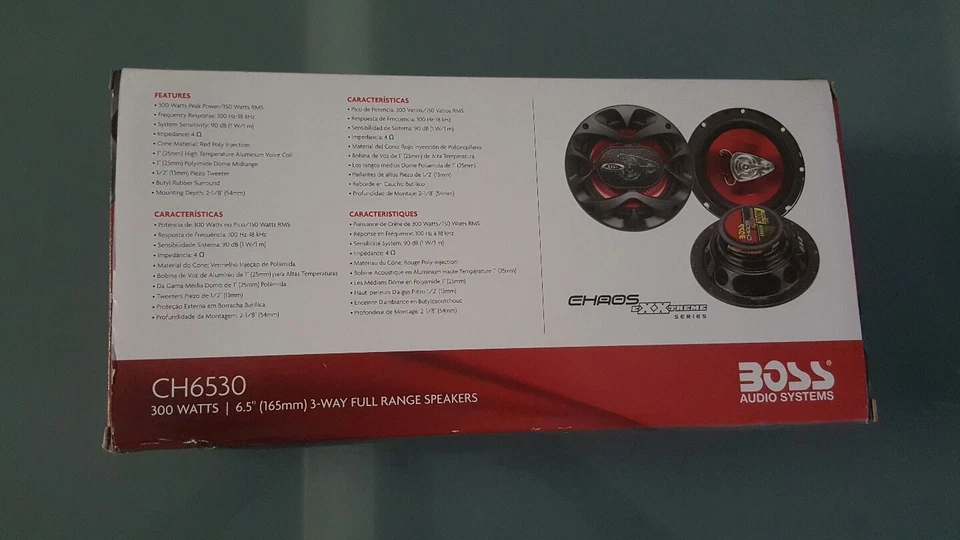 BOSS AUDIO CH6530 Chaos Exxtreme 6.5" 3-way 300-watt Full Range Speakers - Image 3 of 4