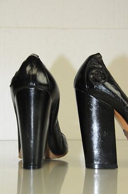 New Chanel Black CC Logo Heels Pumps Shoes Stretch with Dust Bag