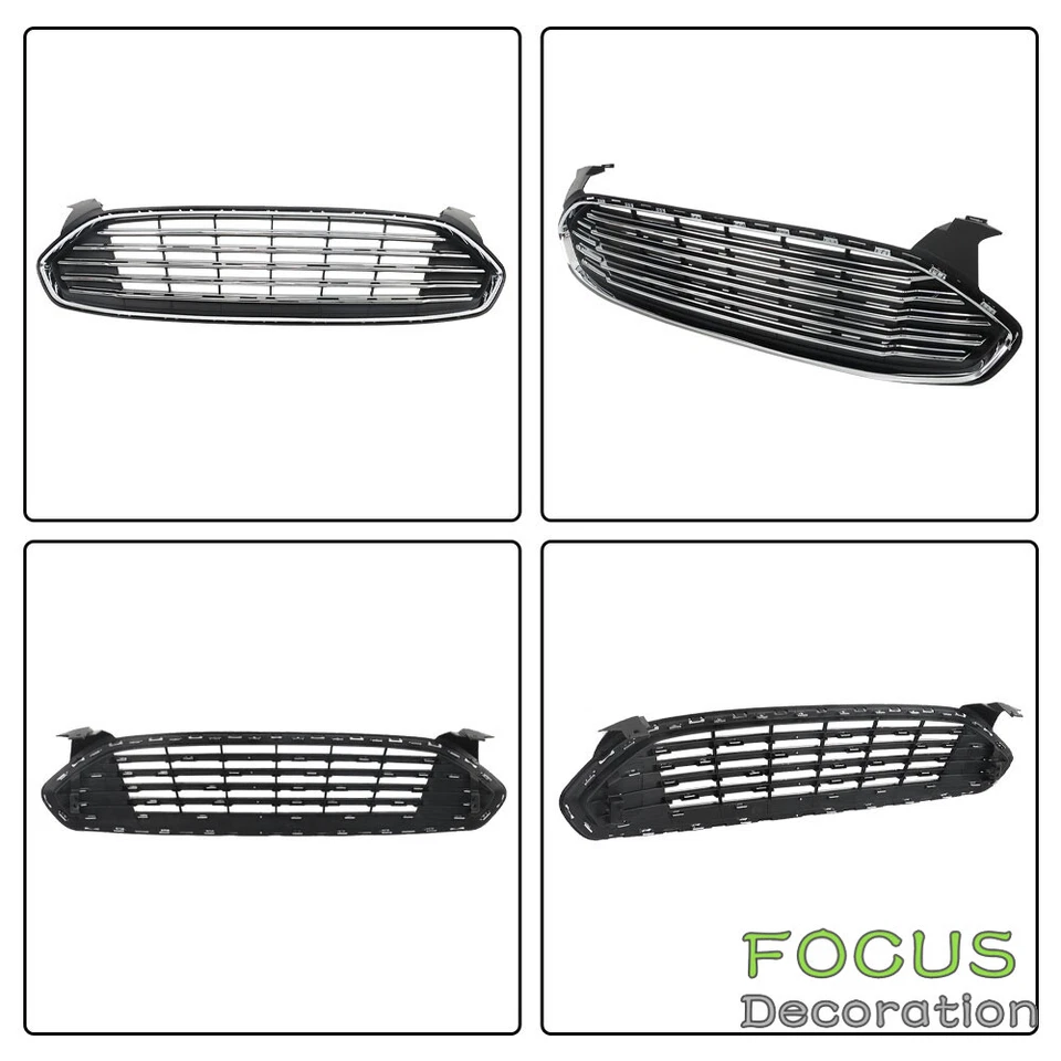 Conjunto completo de parachoques delantero con juego de luces antiniebla para Ford Fusion 2013 2014-2016 Foto 4 de 4