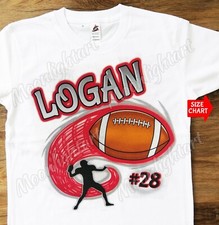Personalized Name  Number/Age Football Ball School Team T-Shirt