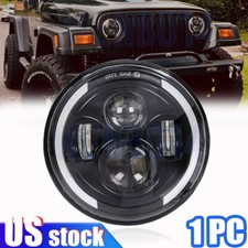 For Jeep Wrangler Jk Lj Tj Cj 7 Round Newest Led Headlight Headlamp Sealed Beam For Jeep Wrangler Jk Lj Tj Cj 7 Round Newest Led Headlight Headlamp Sealed Beam