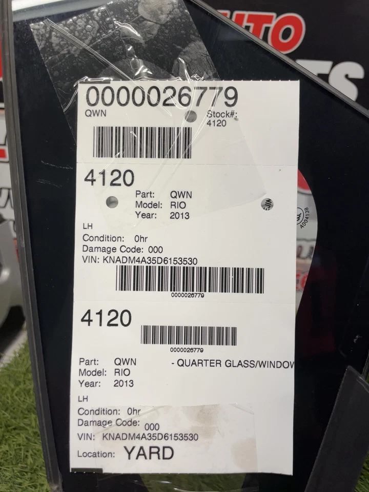 ✅ 2013 KIA RIO ЧЕТВЕРТЬ СТЕКЛА ОКНА LH OEM - Изображение 3 из 3