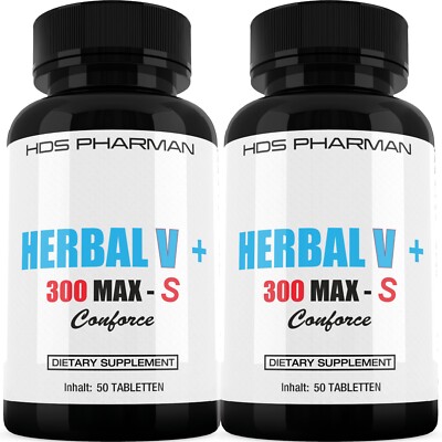 2 x 50 x ORIGINAL HERBAL V PLUS RED 300 S Rote Pillen für erwachsene Männer