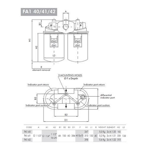 Filtrec Hydraulic FA-1 Return line spin-on filter 10/11, 20/21, 30/31, 40/41 - Picture 25 of 25