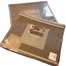 NIP NOBLE EXCELLENCE MODERNE Triumph Set Of 2 Standard Shams 100% LINEN $78.00