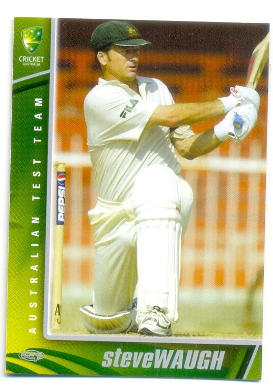 2003 2004 Australian Cricket Test Team Card 1 Steve Waugh - Image 1 of 1