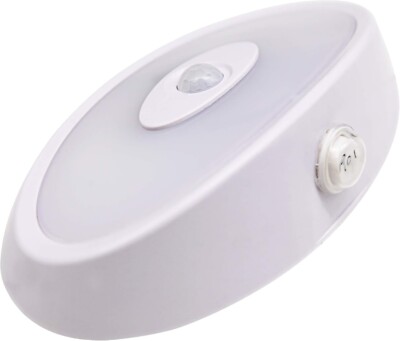 Facon 12V Oval LED Porch Utility Light with 3-Way Switch and PIR Motion