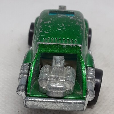 Hot Wheels Redline Evil Weevil 1970 Green White Interior Made In