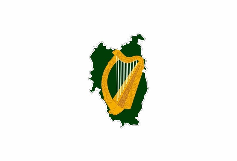 Sticker adesivi adesivo bandiera carta auto moto leinster irlanda