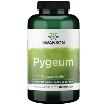 Pygeum Bark (400mg) + Extract (100mg), 500 mg, 120 Caps. Prostate Urinary Health
