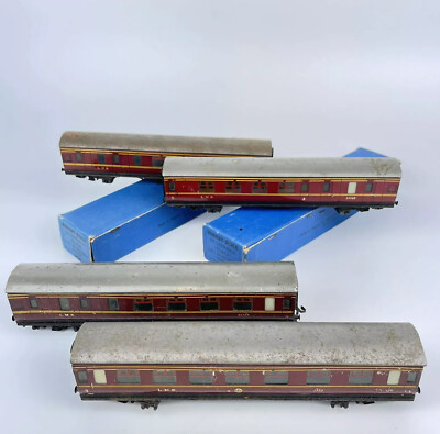 Schwader Vintage verpackt Hornby Dublo 2 x LMS D3 Korridor Reisebusse Bremse / Dritte etc.,
