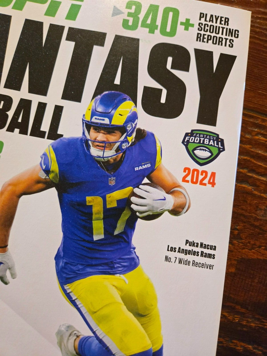 ESPN FANTASY FOOTBALL MAGAZINE BRAND NEW 2024 Puka Nacua RAMS cover