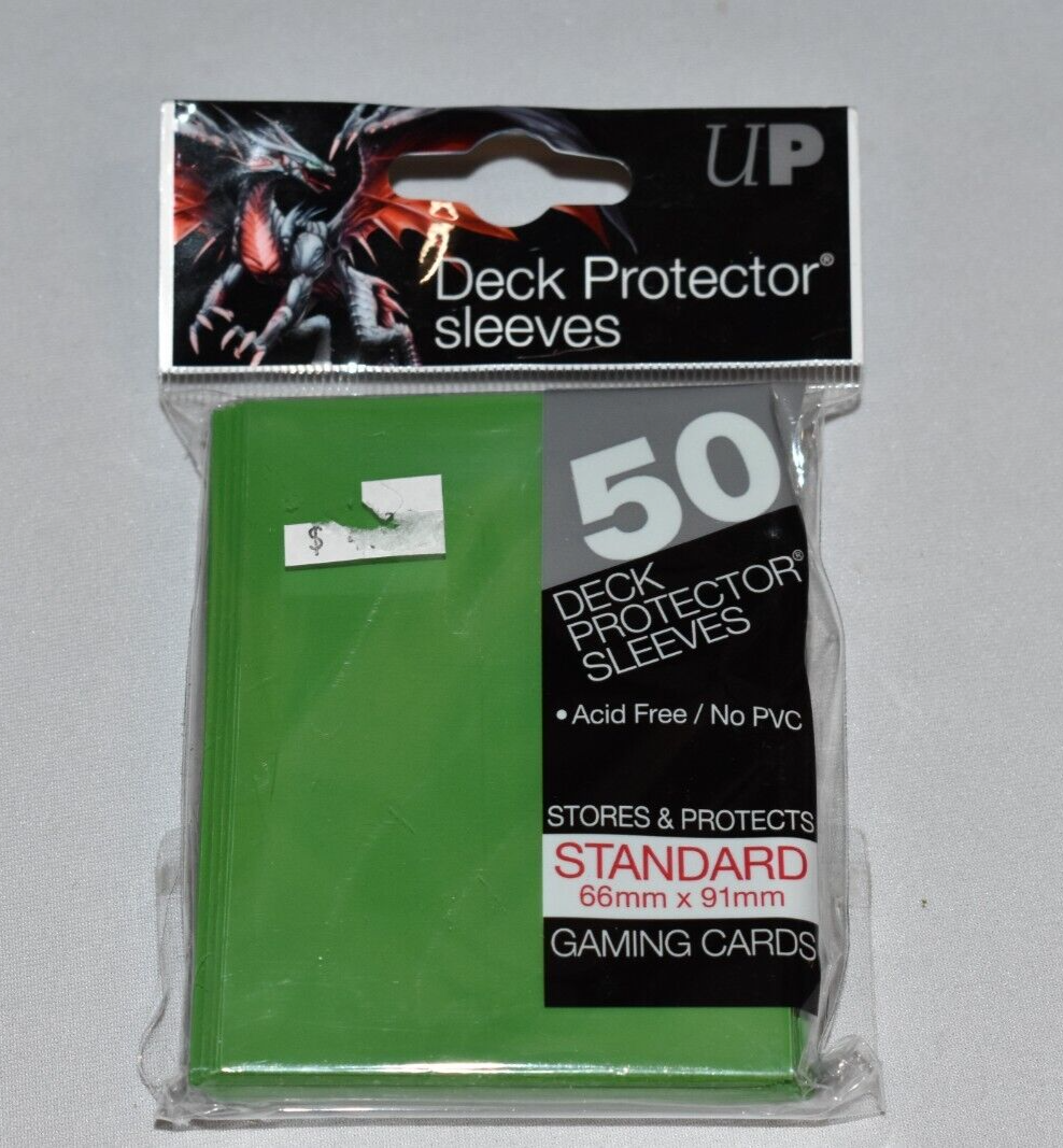 50 Ultra Pro Card Sleeves Standard Card Sleeves Solid GREEN New 82671 50 Ultra Pro Card Sleeves Standard Card Sleeves Solid GREEN New 82671