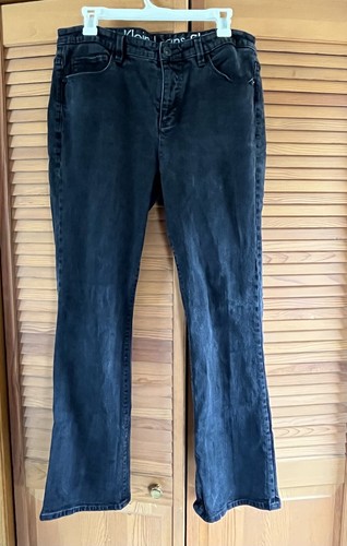 Calvin Klein Shape Black Jeans Boot Cut Bootcut Women's Size 33/16 - Picture 1 of 6