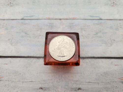 Orange Glass 1/2 inch (.5 inch) Diameter Mini Chime Candle Holder / Spell Candle - Picture 10 of 10