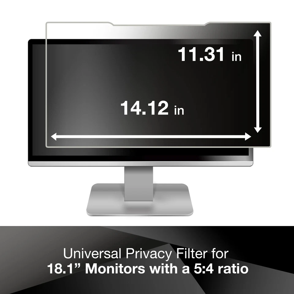 3M Privacy Blackout Filter for 18.1" Standard Monitor (5:4) (PF181C4B) - Image 3 of 4