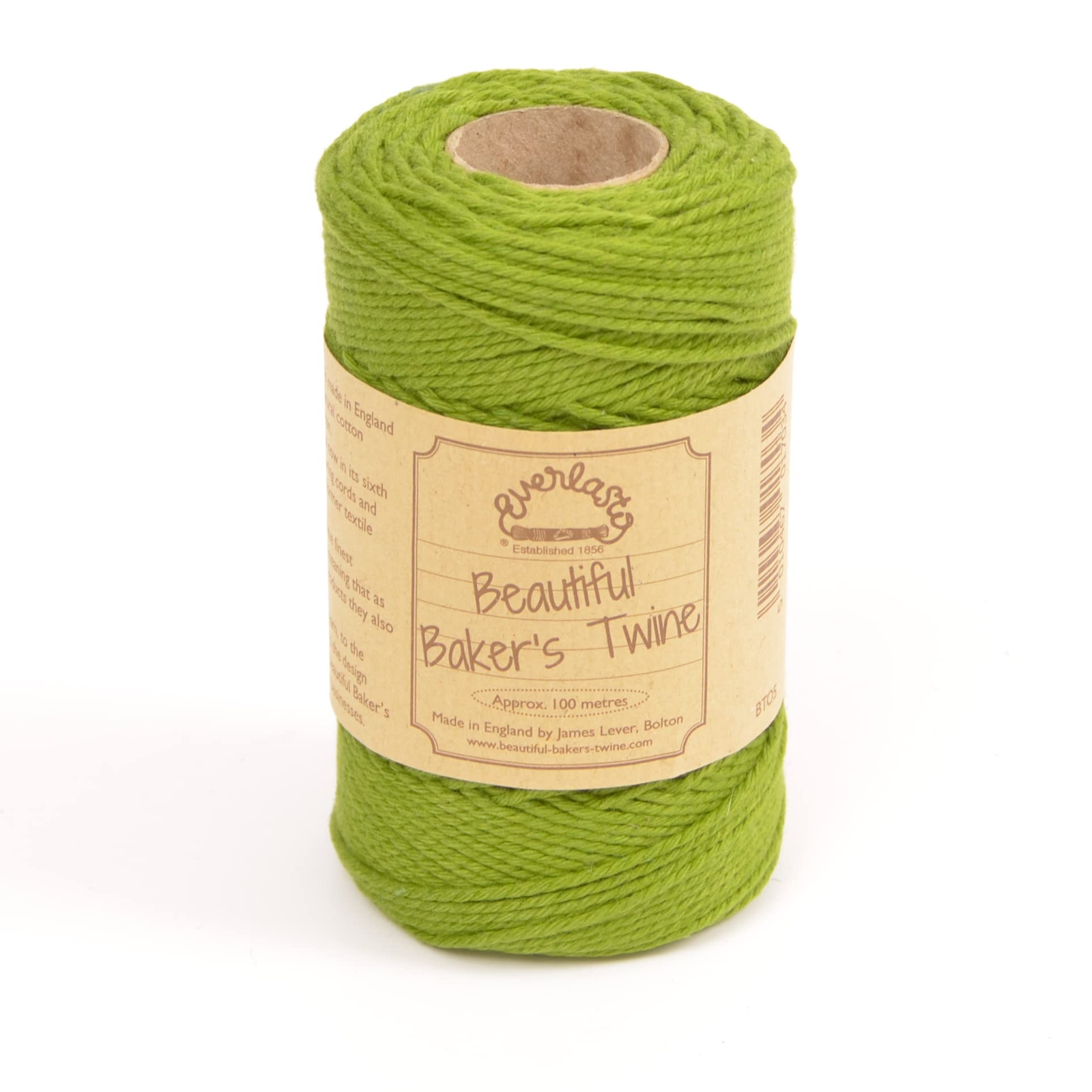 EVERLASTO 100 m Solid 'Beautiful Bakers Twine' (2 mm Circa) (Lime) (S4U)