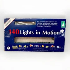 VINTAGE Foremost 140 Lights in Motion Speed Control Christmas lights 1 box NOS