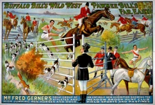Pawnee Buffalo Bill  Circus  Poster Print  17 x 11  Giclee Print