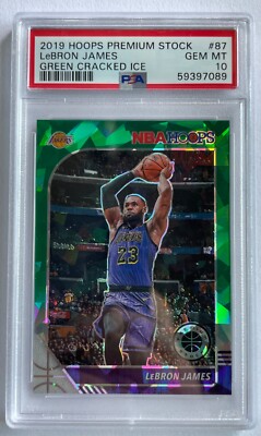 2019-20 Panini Prizm Green Ice LEBRON