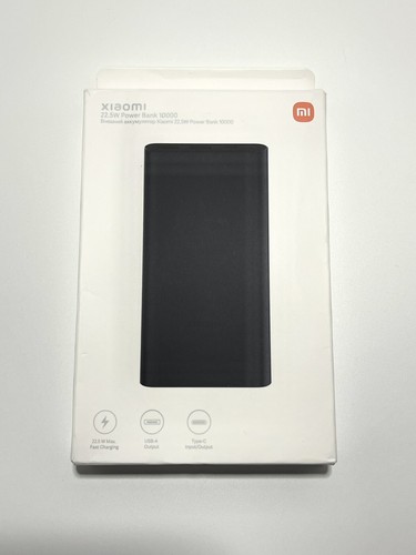 Xiaomi Power Bank 10000 22.5W Fast Charge Portable Battery Black - New & Sealed - 第 1/1 張圖片