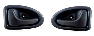 2 POIGNÉE DE PORTE INTÉRIEUR GAUCHE DROITE pour IVECO DAILY (1999-2006) NOIR - Photo 1/3