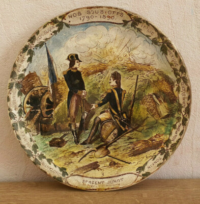 Antique Plate Creil And Montereau Our Offers 1790-1890 Sergeant Junot N°3