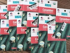 Large Lot of 12 Cucumber Seeds 'Marketmore 76' Back To The Roots 2023