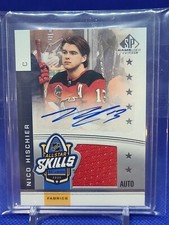2020-21 UD Sp Game Used All-Stars Jersey Auto Nico Hischier New Jersey Devils 
