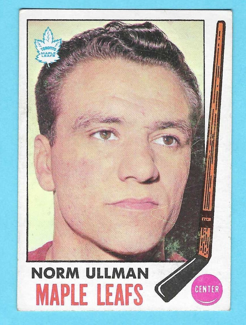1969-70 Topps 54 Norm Ullman Toronto Maple Leafs! EXMT! *SET BREAK*