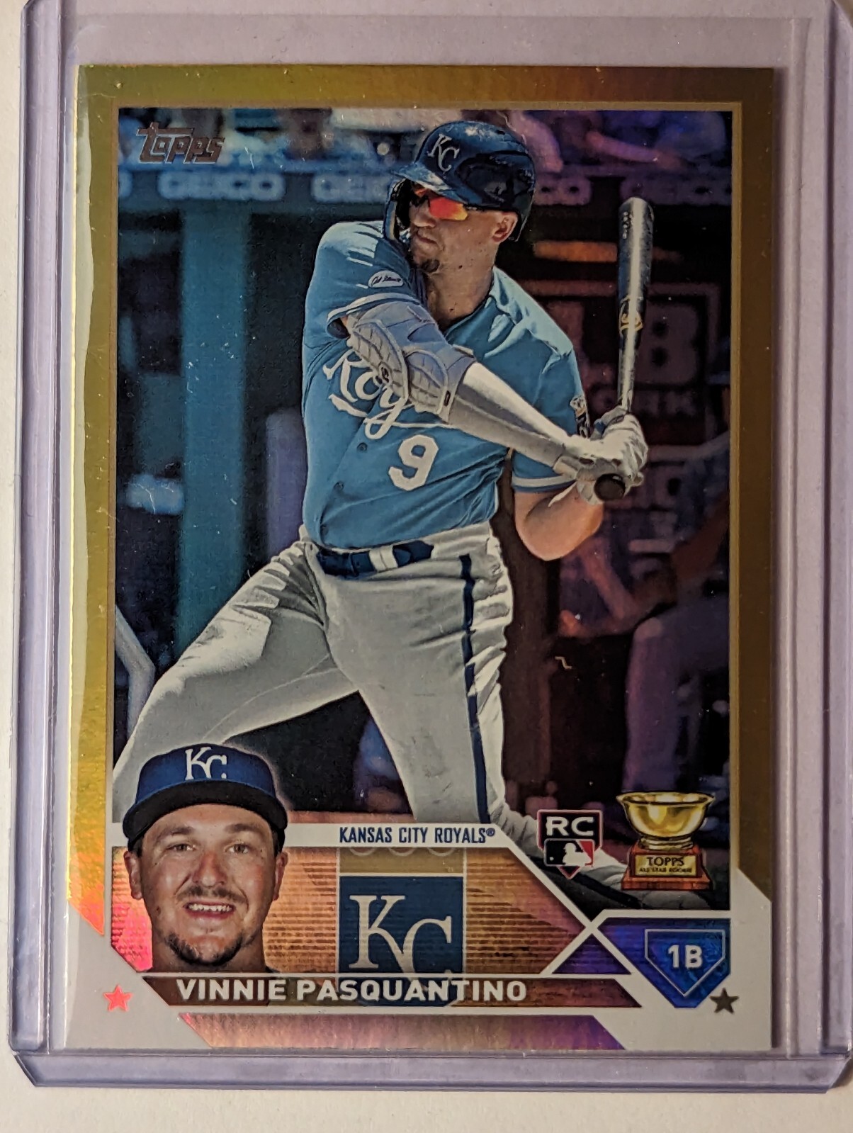 2023 Topps Series 1 VINNIE PASQUANTINO RC Gold Foil #302 Rookie KC Royals