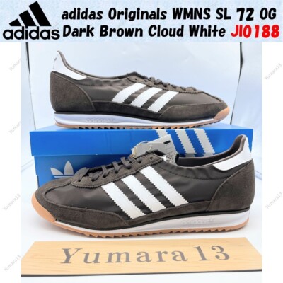■adidas■ SL 72 OG W Brown JI0188 adidas Originals WMNS SL 72 OG Dark Brown Cloud White JI0188