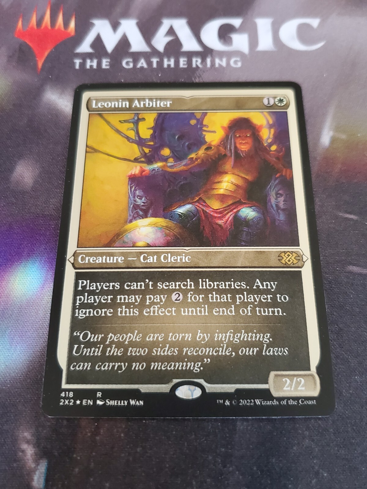 MTG. Leonin Arbiter. Foil Etched. Double Masters 2022. Pack Fresh eBay