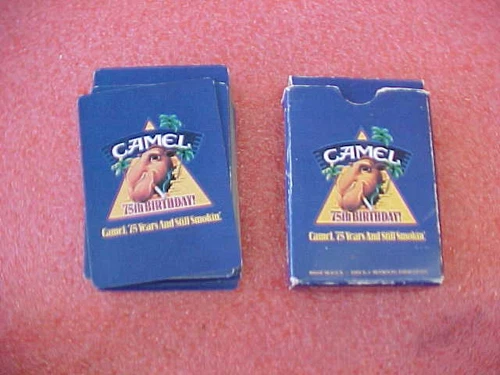 FT2 Joe Camel Cigarettes 75th Birthday Deck Playing Cards Still Smokin 1988