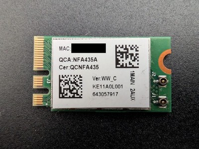 Atheros Wireless-Card QCNFA435 M.2 NGFF Wlan + Bluetooth KE11A0L001
