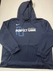 Nike Perfect Game Hoodie Mens 2XL Navy Blue Dri-Fit Sweatshirt Pullover Baseball