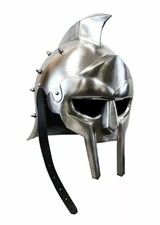 Medieval Maximus Decimus Meridius Gladiator Armor Helmet Costume=