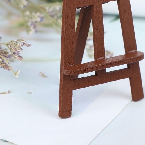 New 1:12 Dollhouse Miniature Mini Wood Painting Easel Doll Accessories Furni _pu - Picture 6 of 11