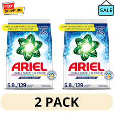 2 Pack Ariel Laundry Powder 5.8kg Original Sc...