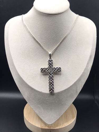 925 Sterling Silber Kreuz Anhänger - Bild 2 von 14