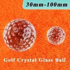 30-100mm Transparent Golf Crystal Glass Ball Sphere Craft Decorative Ornaments