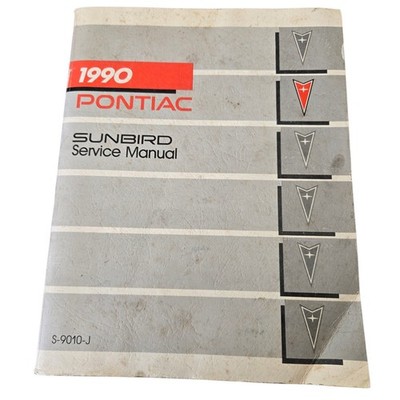 1990 Pontiac Sunbird Service Manual S-9010-J