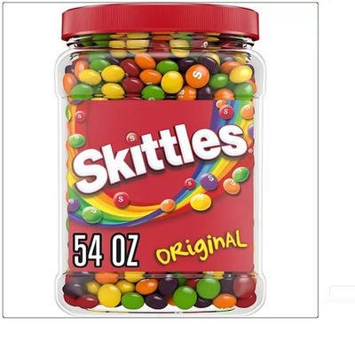 Skittles Original Fruit Candy 54 oz Tub Bulk Vending Candies OVER 3 LBS -BUY NOW