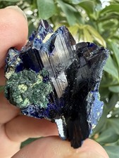 Cristalli di Azurite con Malachite, Kerrouchen, Marocco 26 grammi