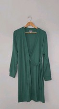 Cozee Home Knit Wrap Cardigan Loungewear Robe In  Green Size Small QVC BNWT. 