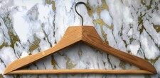 VTG Soviet Wooden Clothes Hanger 48x23.5 cm / 18.8"x9" Long 1980s