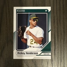 Rickey Henderson 2024 Panini Donruss Baseball Card #25 Oakland Athletics
