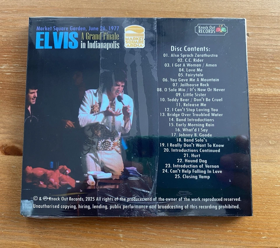 Elvis Presley – rare Live CD „The Grand Finale In Indianapolis  77“ Neu / OVP - Bild 2 von 2