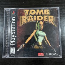 Tomb Raider PS1 PlayStation 1 Original Black Label Complete CIB Tested